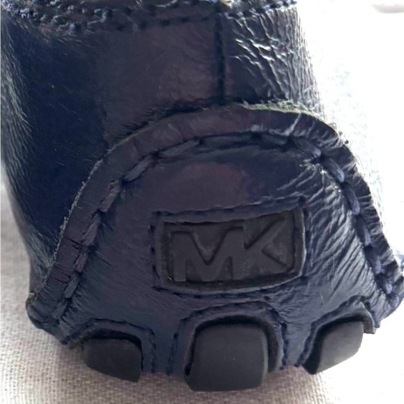 NWOT MICHAEL Michael Kors Lindsey Leather Ballet Flats navy SZ 8 M - Picture 5 of 14